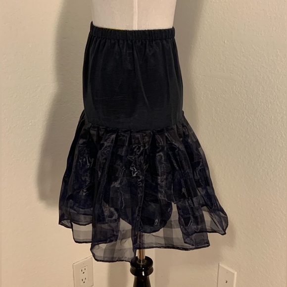 VGUC Vintage Zoe Ltd. black Taffets Skirt - Size 10 - Picture 2 of 5